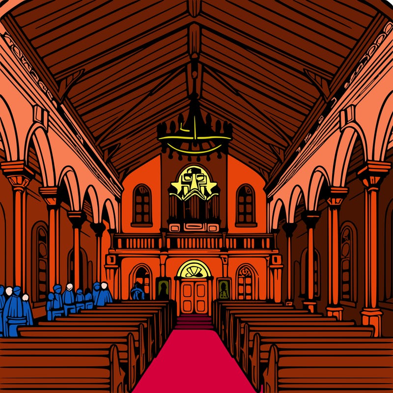 interior of a catholic church