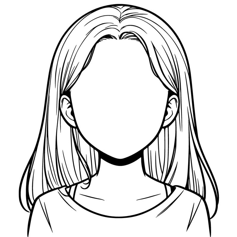 realistic faceless girl