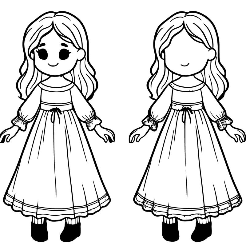 girl in a long dress