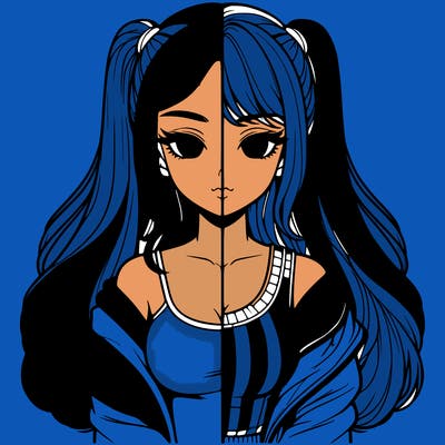 realistic girl split