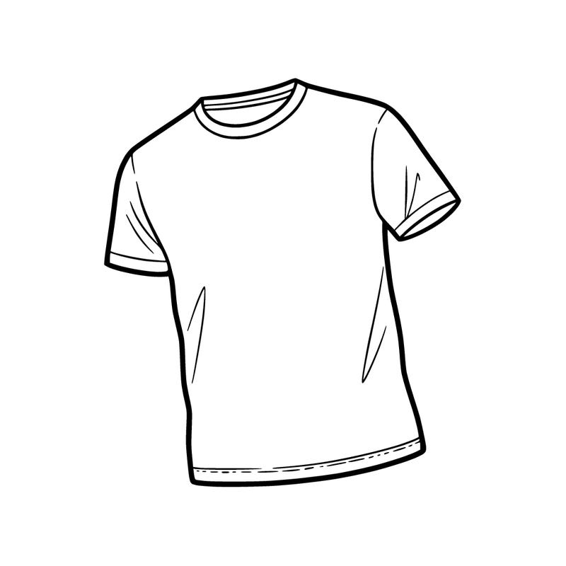 blank t-shirt ready to be decorated straight up not laying down