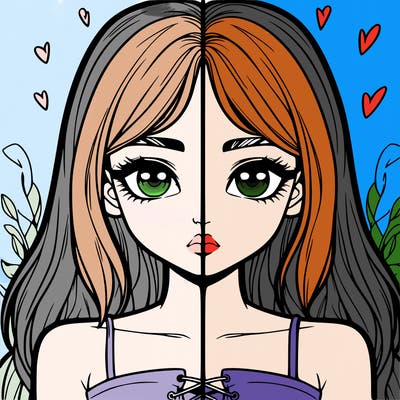 realistic girl split