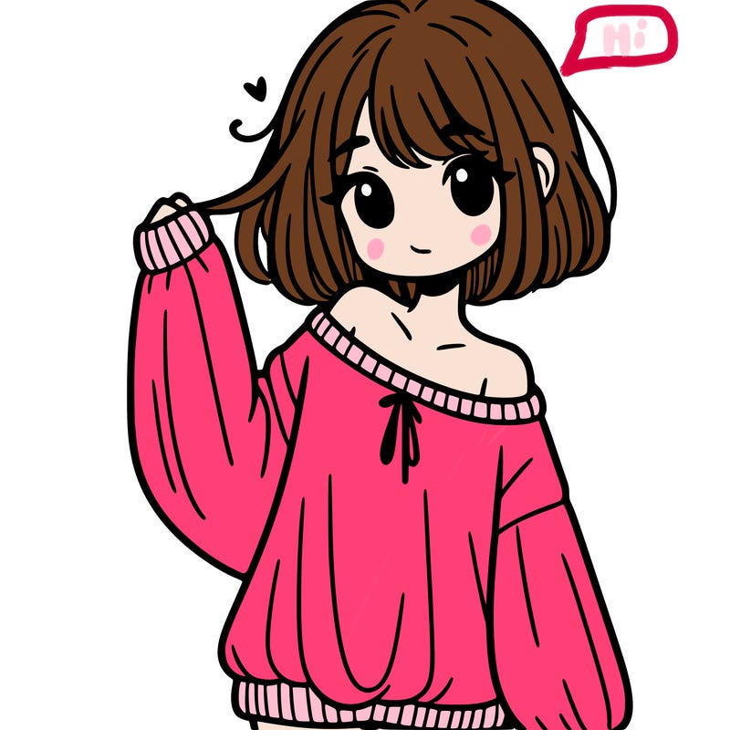 girl in baggy sweater hanging off her shoulder