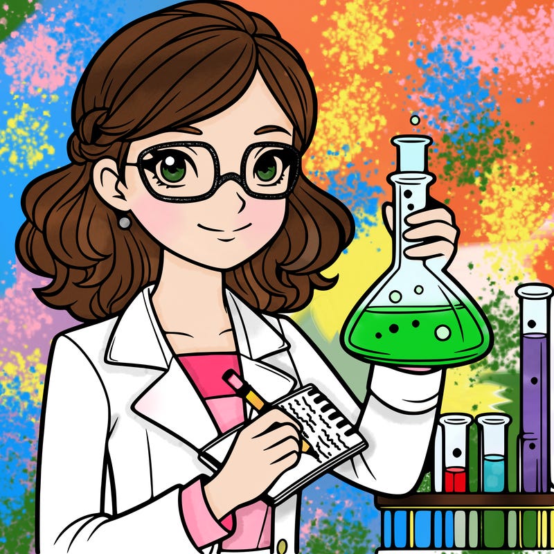 a female scientist