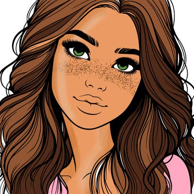 beautiful realistic girl