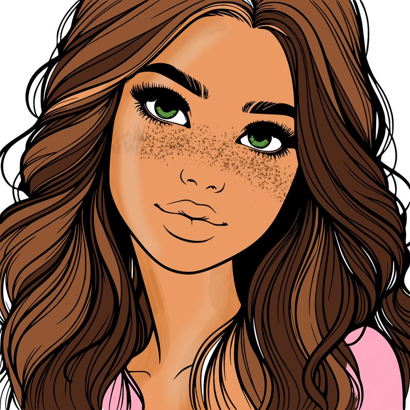 beautiful realistic girl