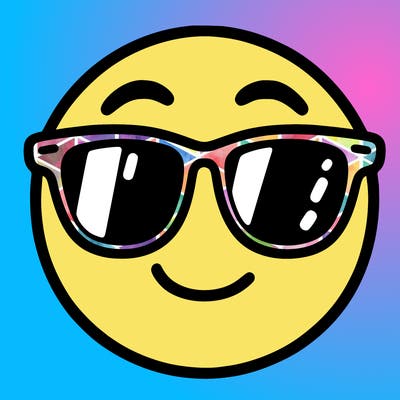 emoji with sunglasses