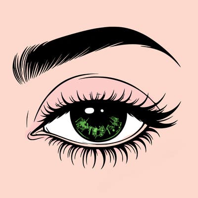 eye closed realistic