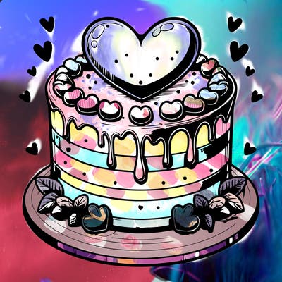 realistic heart cake