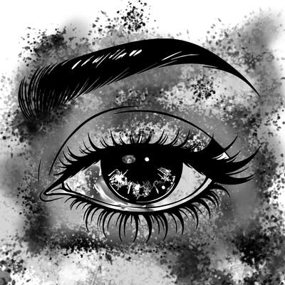 eye closed realistic
