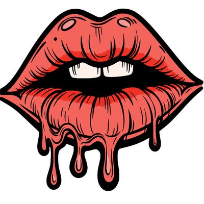 lips that look realistic and drip