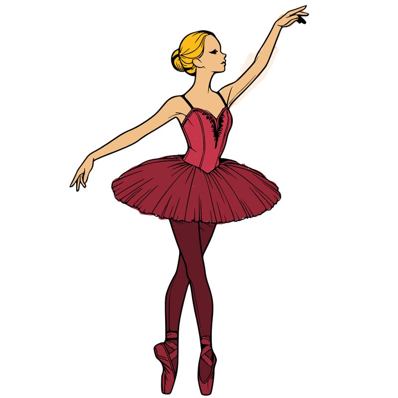 realistic ballerina