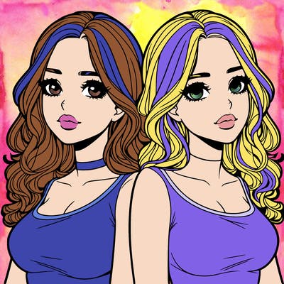 realistic twin sisters