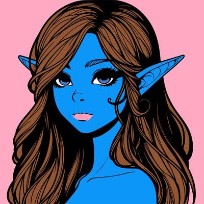 elf girl realistic dark fantasy