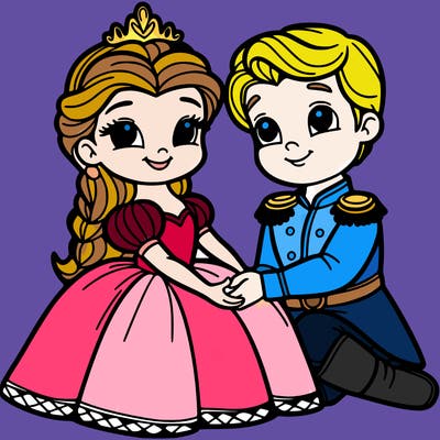 princess with her prince