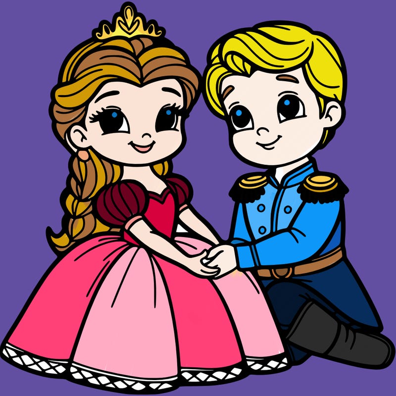 princess with her prince