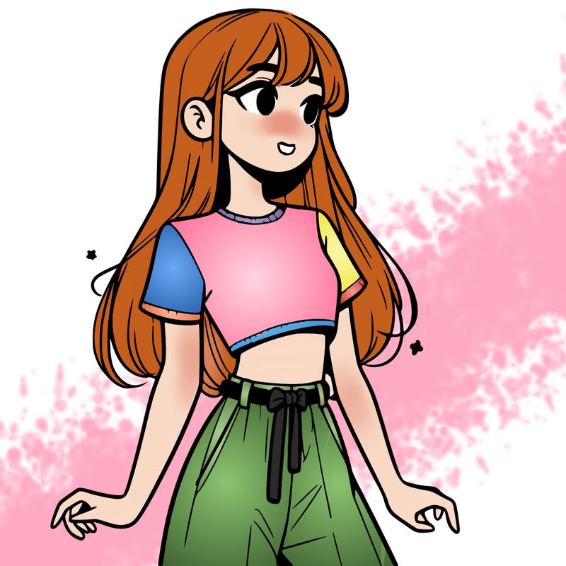 girl in a cute crop top