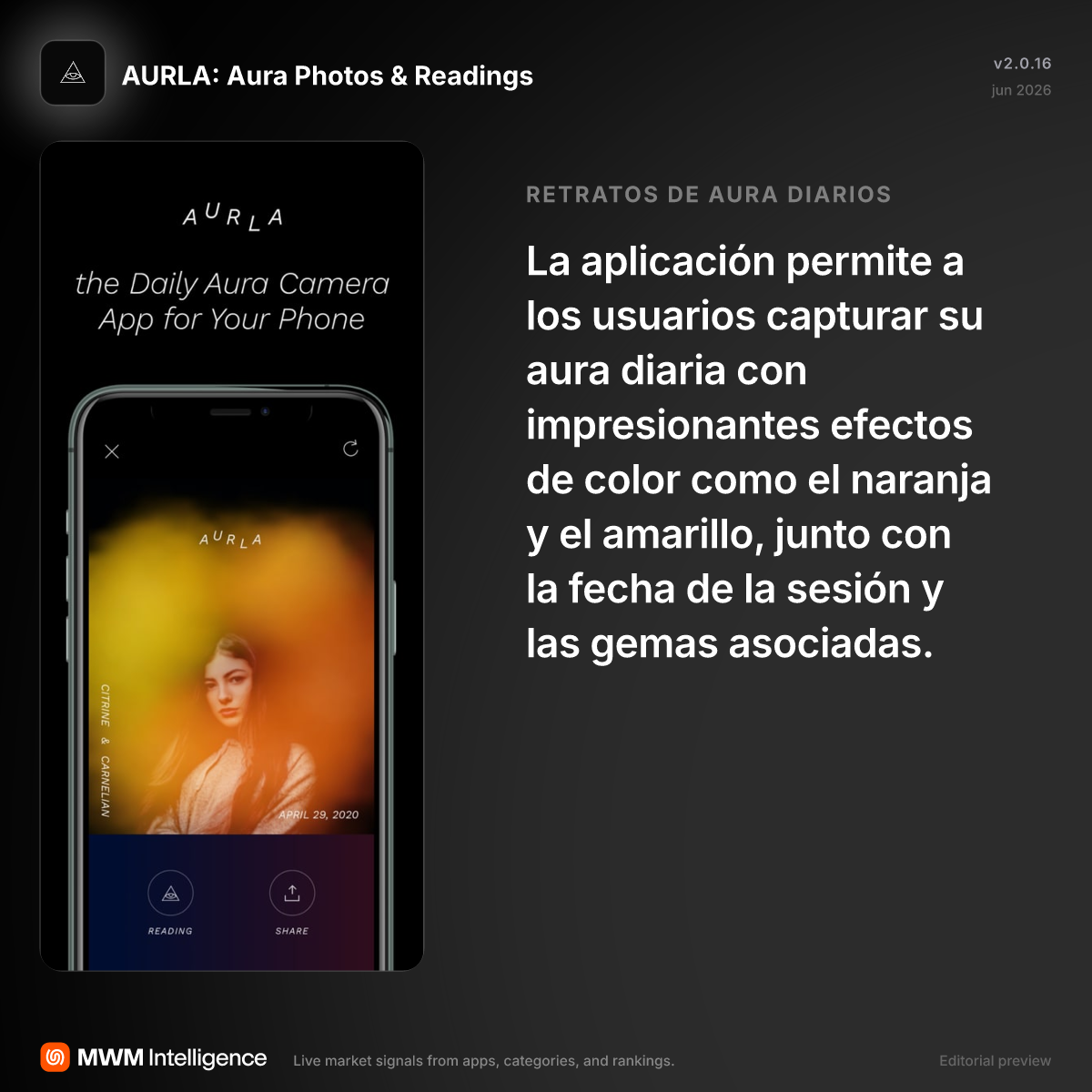 AURLA: Aura Photos & Readings - App de Foto y vídeo | MWM