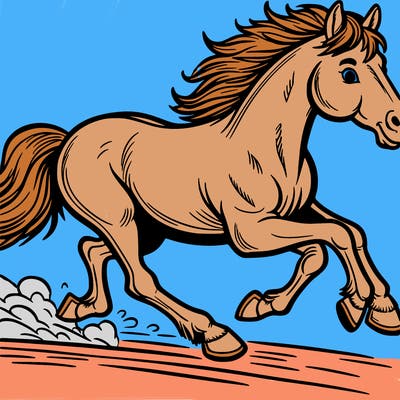 horse running