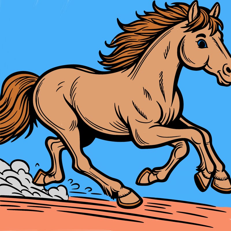horse running