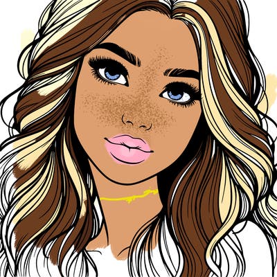 beautiful realistic girl