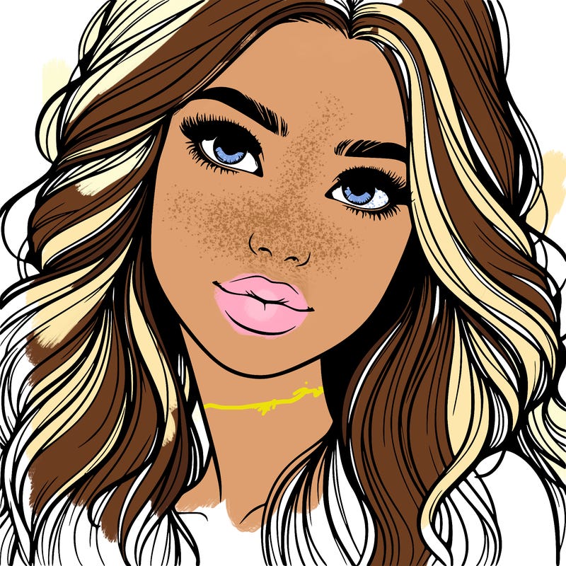 beautiful realistic girl