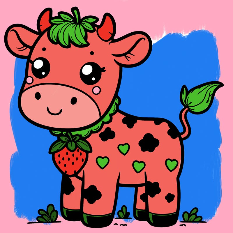 strawberry cow