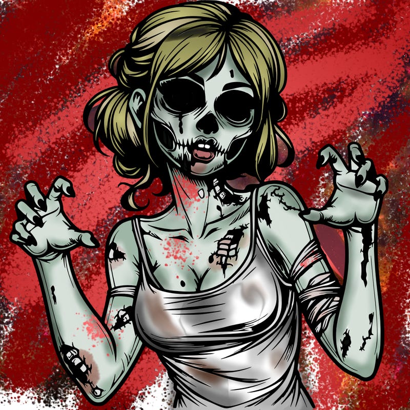 realistic zombie girl