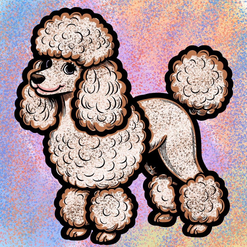 realistic poodle