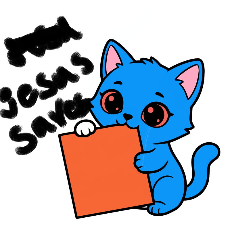 a small cat with a blank sheet of paper in its hand. the cat is sooooooo cute!