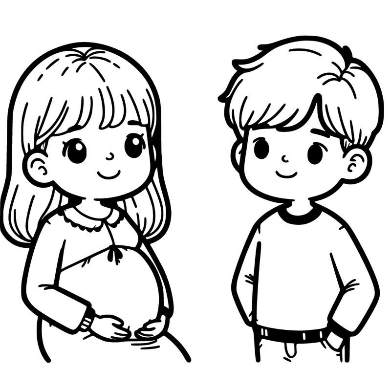 a pregnant girl and her boy friend