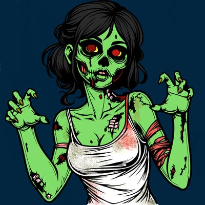 realistic zombie girl