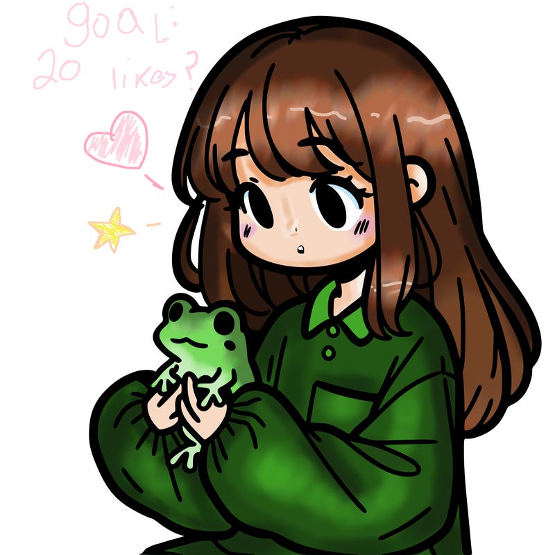 girl with long hair and a oversized shirt. and she is holding a frog