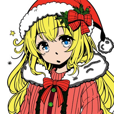 anime christmas girl