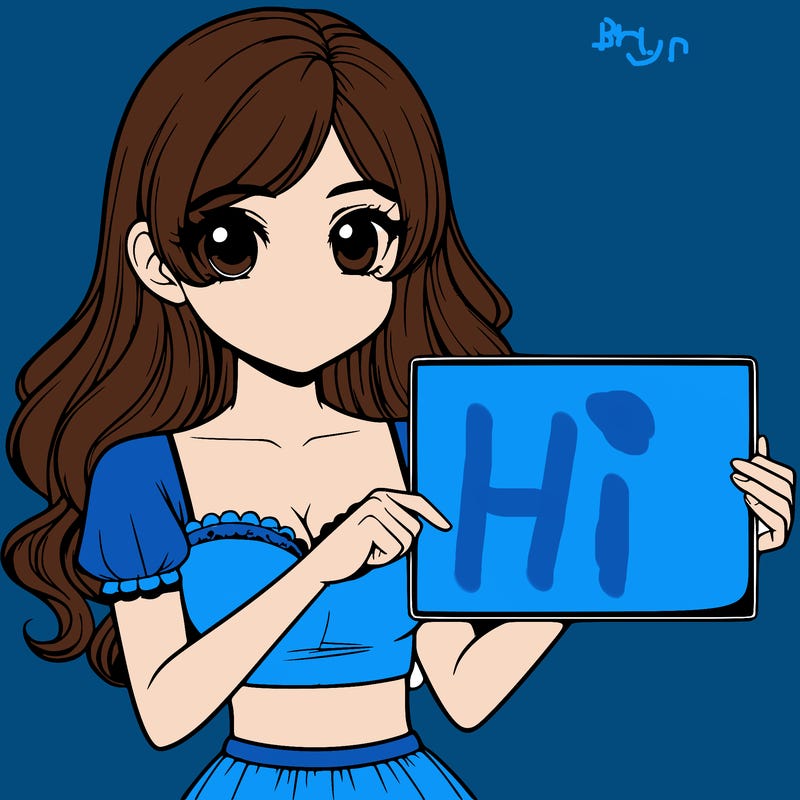 realistic pretty girl holding blank sign