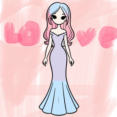 girl in long fitted dress