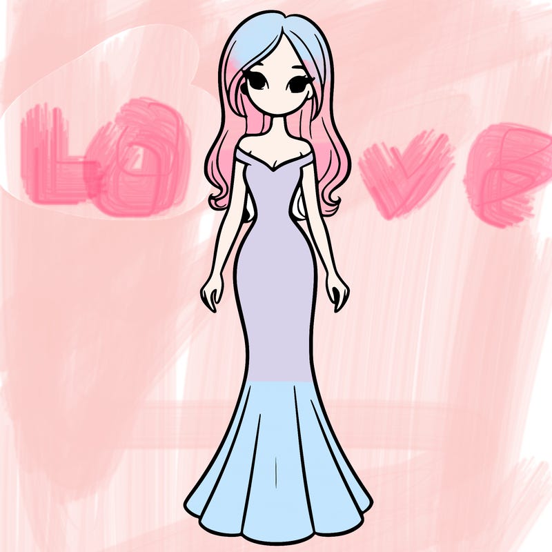 girl in long fitted dress