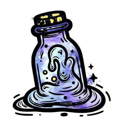 slime in a bottle
