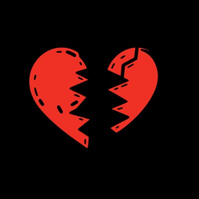 broken in pieces heart