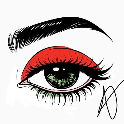 eye closed realistic