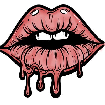lips that look realistic and drip