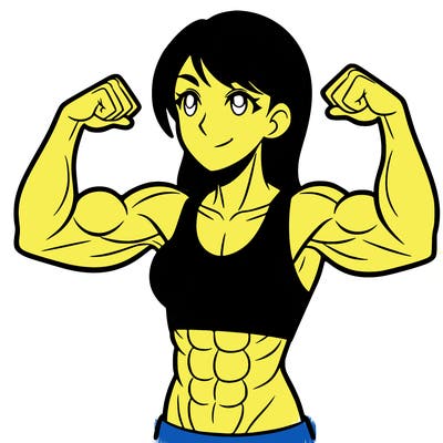 woman with muscles