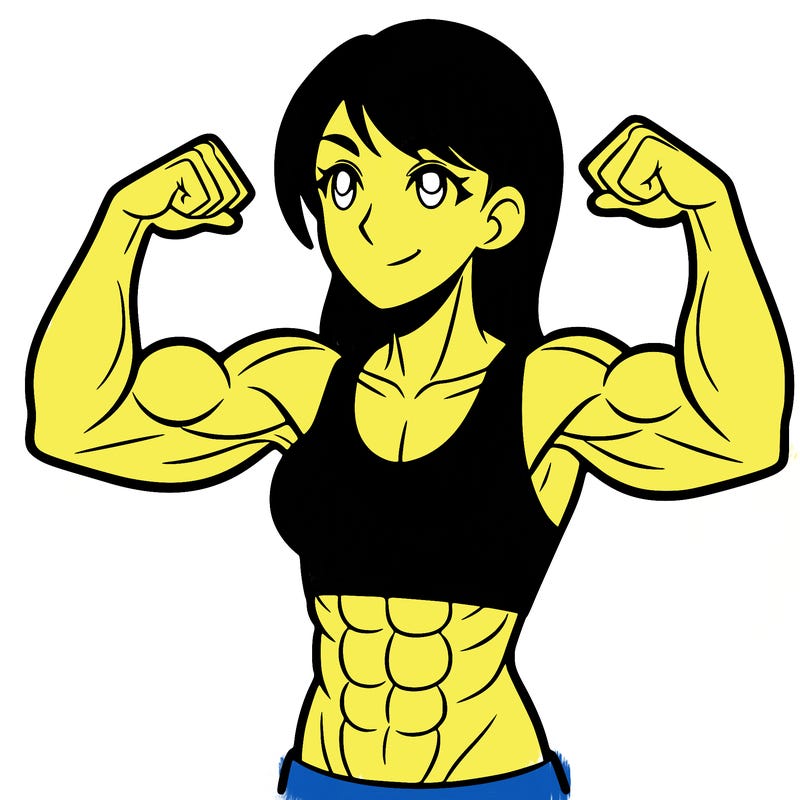 woman with muscles