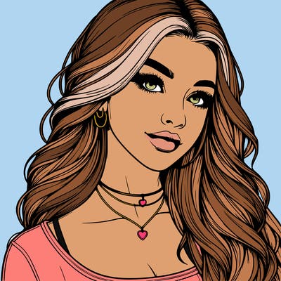 detailed realistic girl