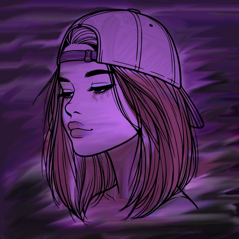 realistic  girl with a backwards hat