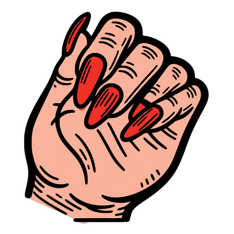 hand with nail
