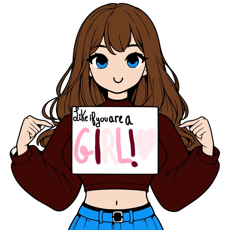 girl holding a blank sign in a long sleeve crop top