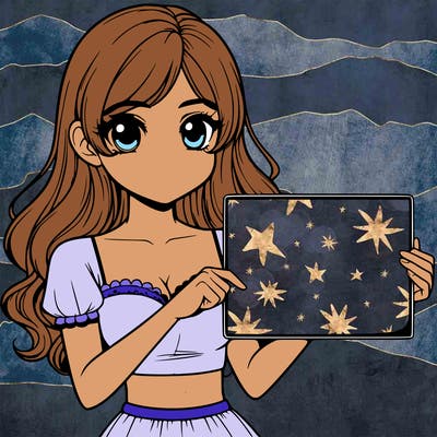 realistic pretty girl holding blank sign