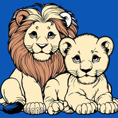 lion cubs realistic