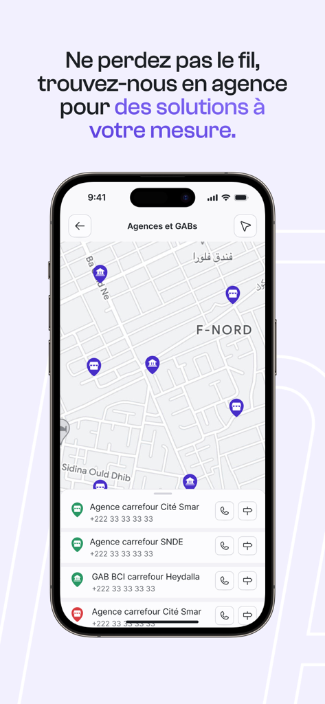 BCIpay - Map of BCIpay bank branches and ATM locations in the mobile app